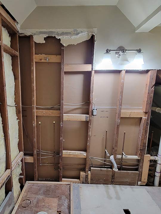 bathroom1-before a bathroom demoed and ready for adding a new vanity